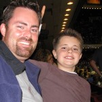 Daddy & Drew at an Orlando Magic game